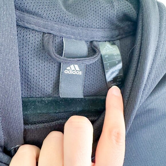 Adidas | TRN TI Performance Climawarm Hoodie‎ Sweatshirt in Black - Picture 7 of 8